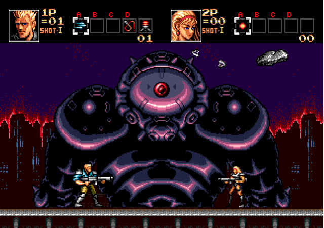 Contra Hard Corps: Enhanced Edition (Genesis Compatible) - Reproduction Video Game Cartridge with Case and Manual