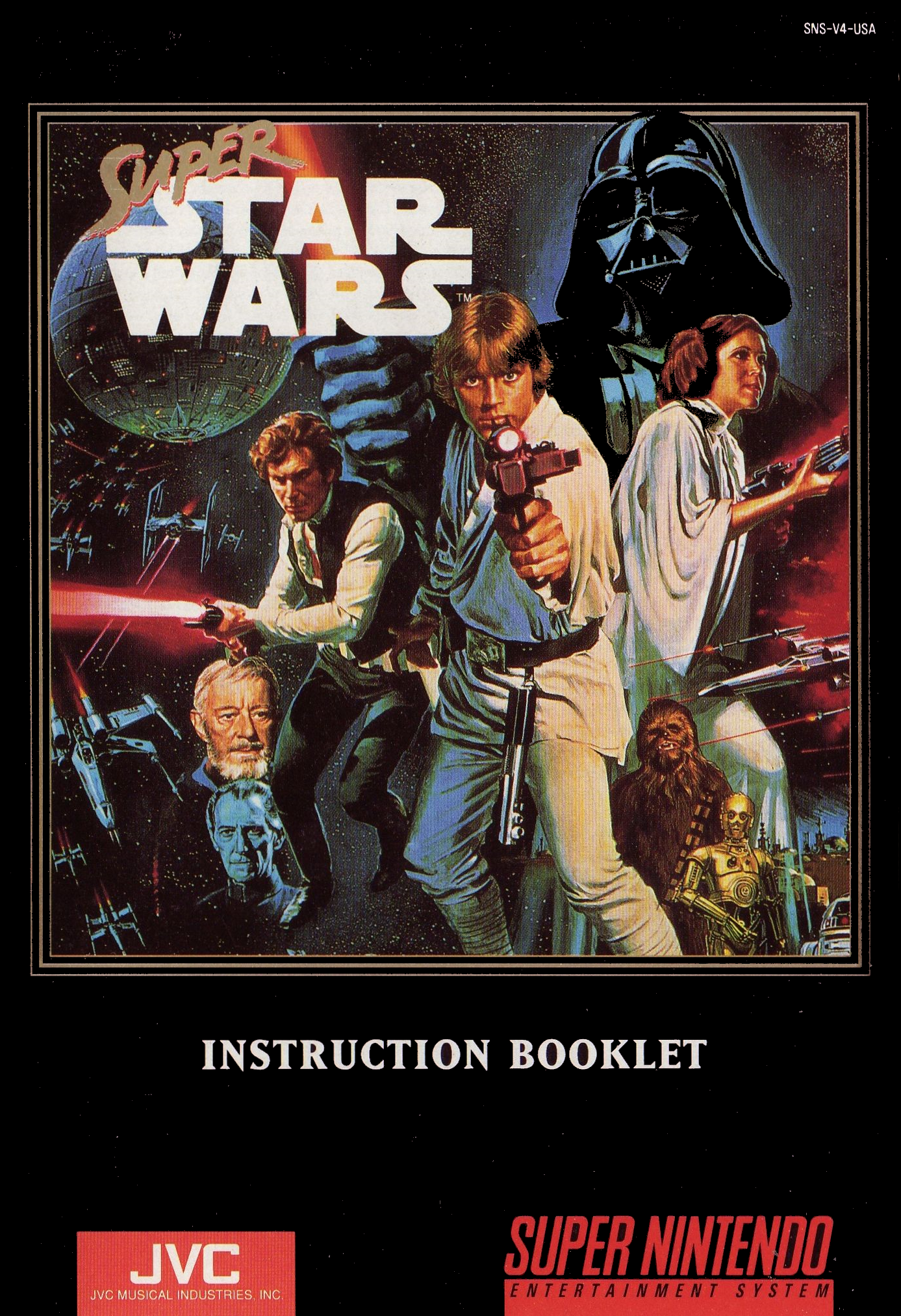 Super Star Wars (SNES Compatible) - Reproduction Video Game Cartridge with Case and Manual