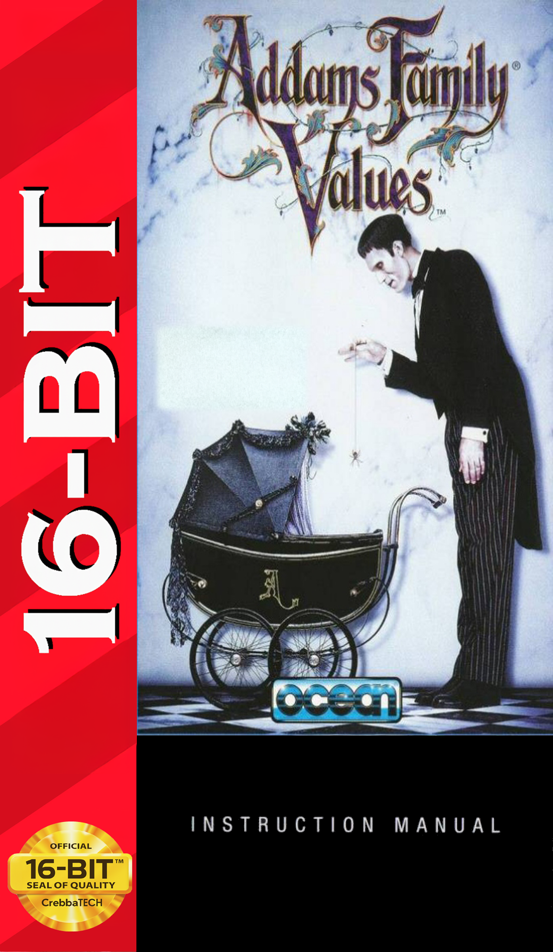 Addams Family Values Reproduction Cartridge - Spooky Sequel Platformer - Sega Genesis Compatible