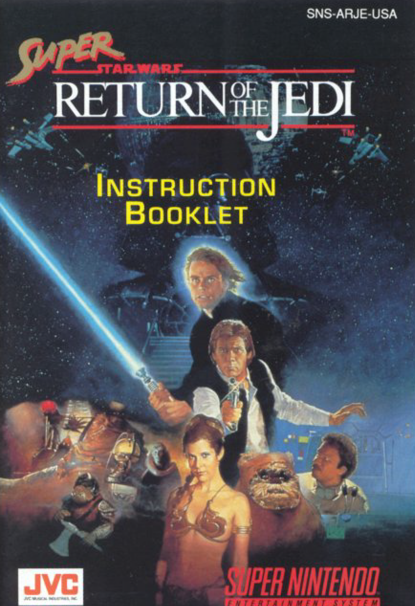 Super Star Wars: Return of the Jedi (SNES Compatible) - Reproduction Video Game Cartridge with Case and Manual