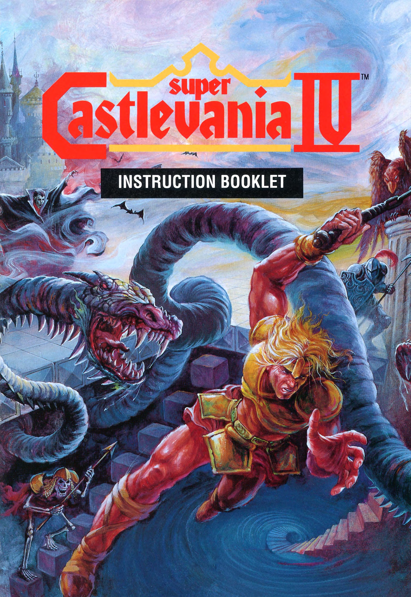 Super Castlevania IV (SNES Compatible) - Reproduction Video Game Cartridge with Case and Manual