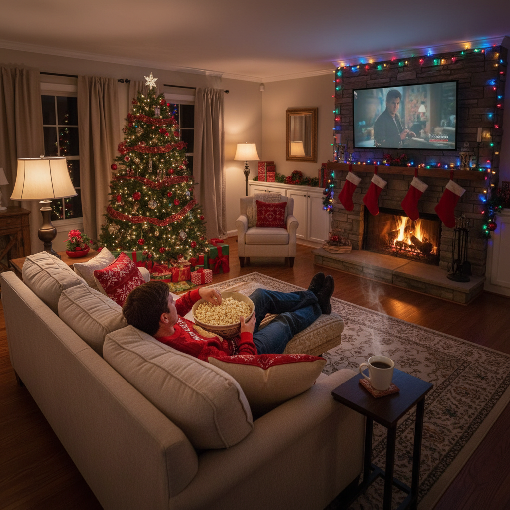 Cozy Holiday Living Room