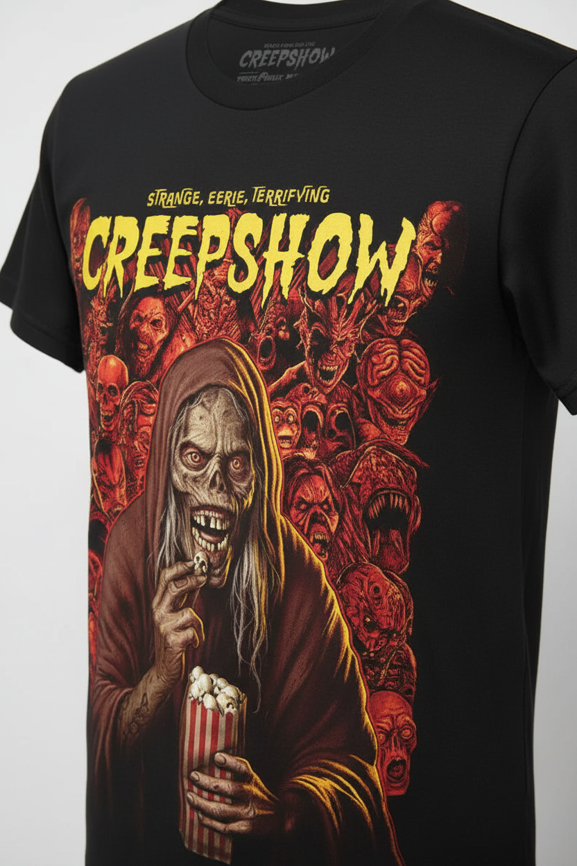 Creepshow t-shirt profile detail shot