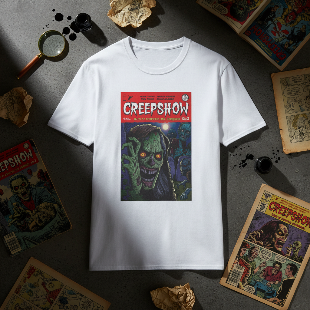 Creepshow Tee - Dark Flat Lay