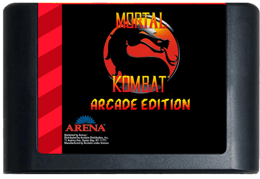 Mortal Kombat 1: Arcade Edition v2.0 (Genesis Compatible) - Reproduction Video Game Cartridge image 0