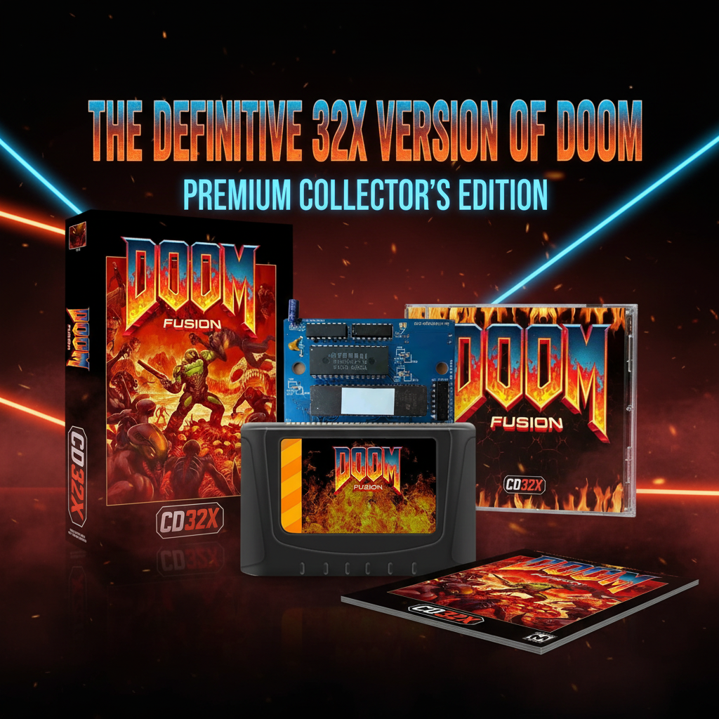 DOOM Fusion Hero Banner with Product Images