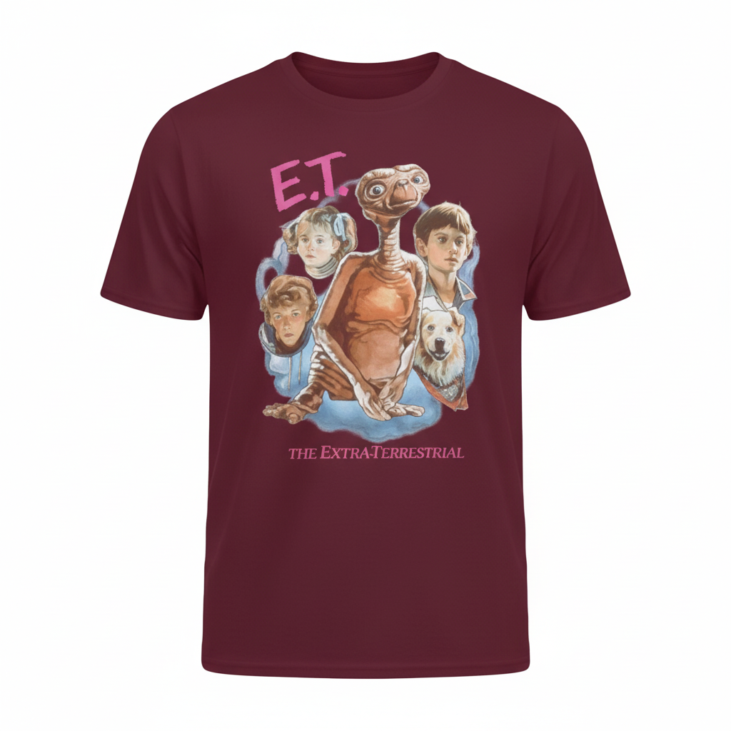 E.T. t-shirt - Burgundy