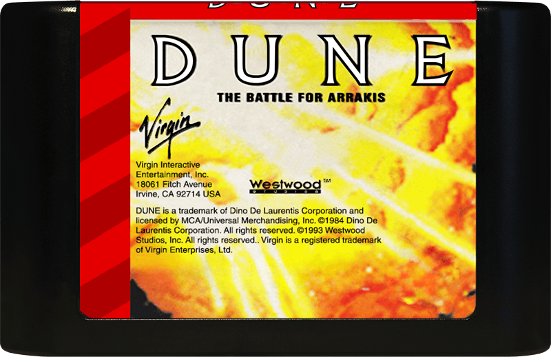 Dune: The Battle for Arrakis (Genesis Compatible) - Reproduction Video Game Cartridge image 0