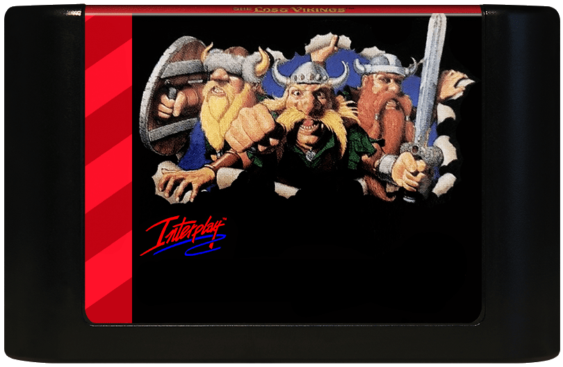 The Lost Vikings (Genesis Compatible) - Reproduction Video Game Cartridge image 0