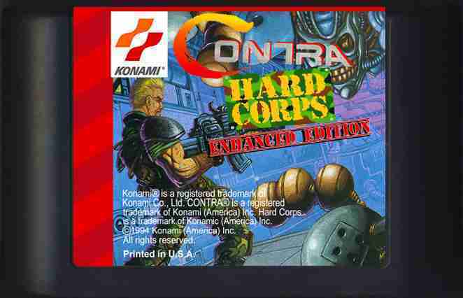 Contra Hard Corps: Enhanced Edition (Genesis Compatible) - Reproduction Video Game Cartridge image 0
