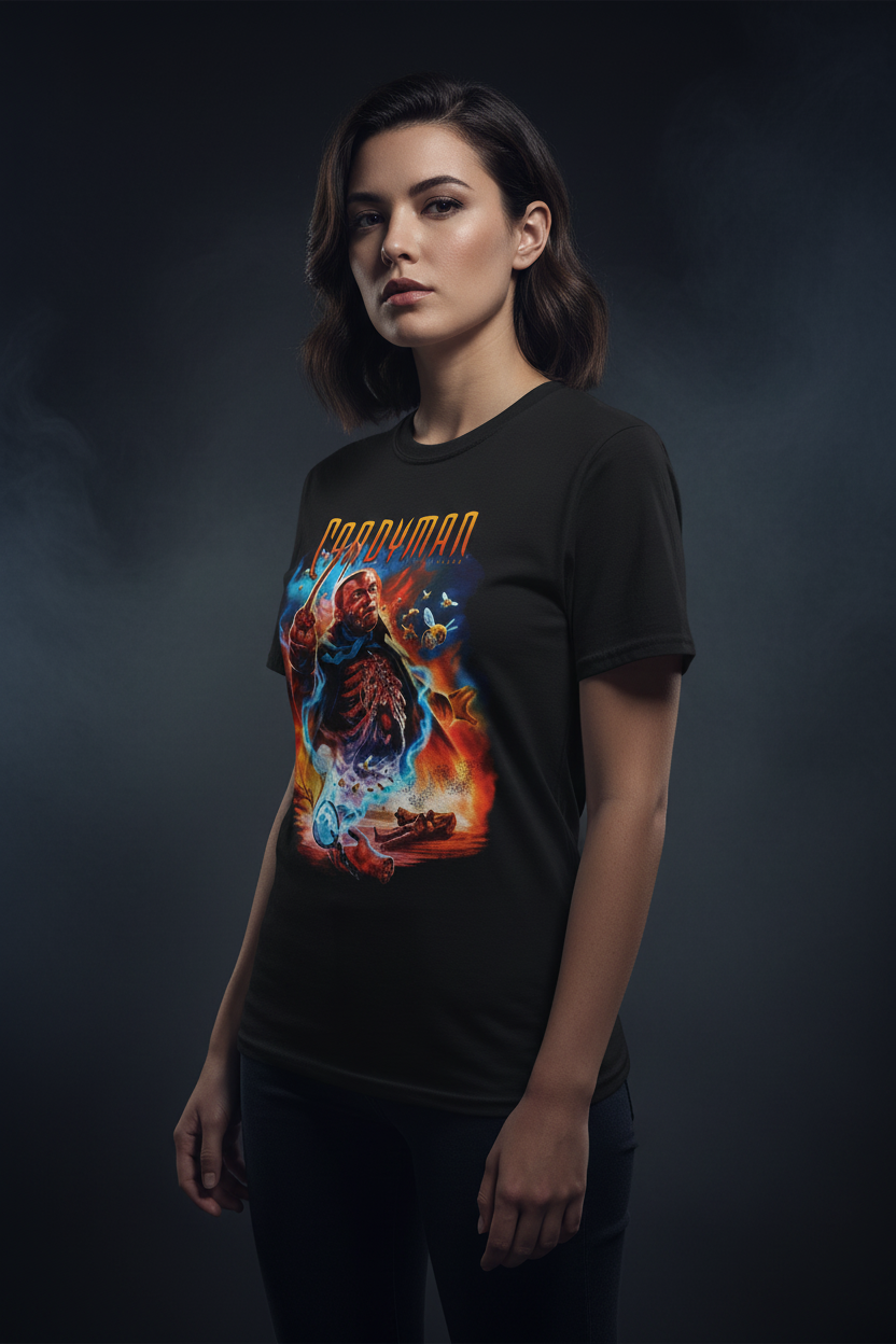 Female Black Tee Dark Studio