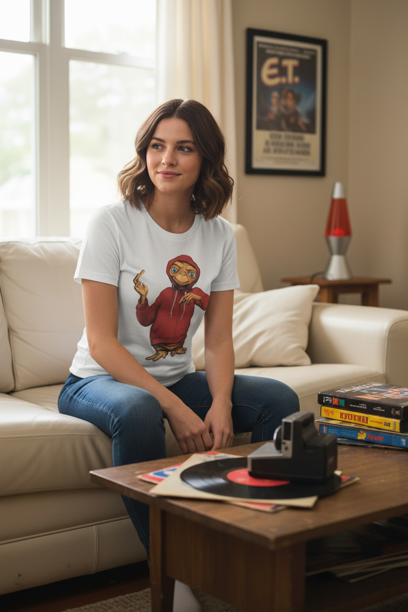 Female model casual indoor setting