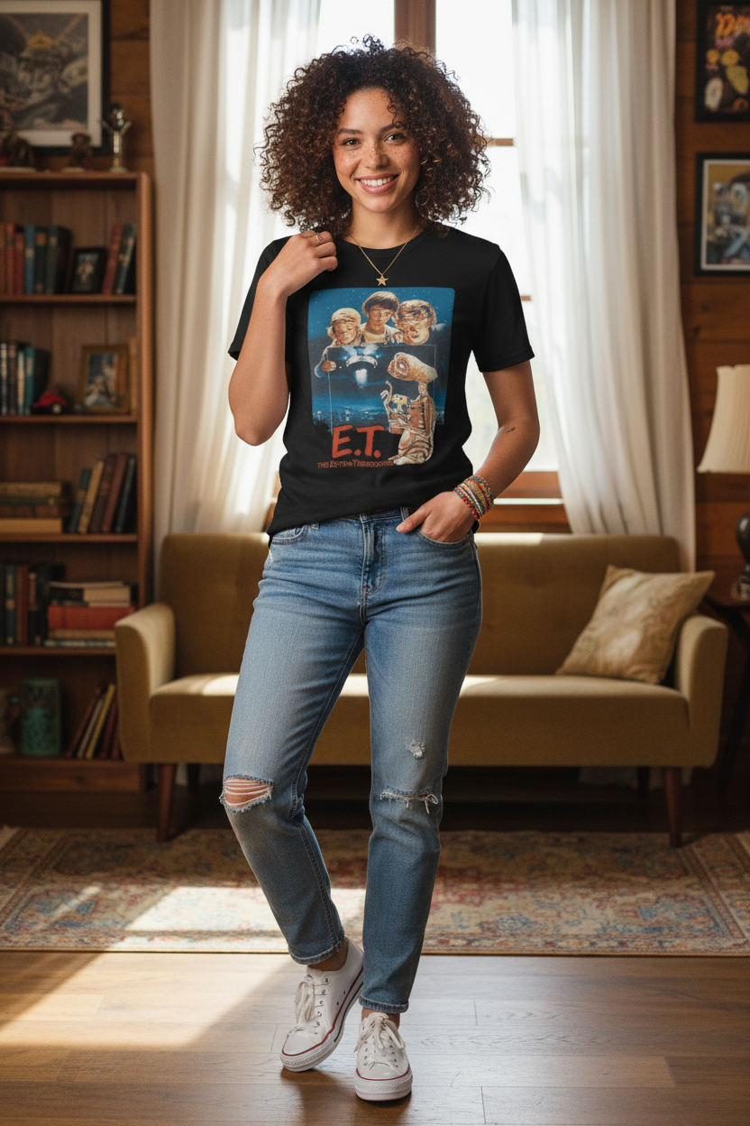 Female model in vintage setting