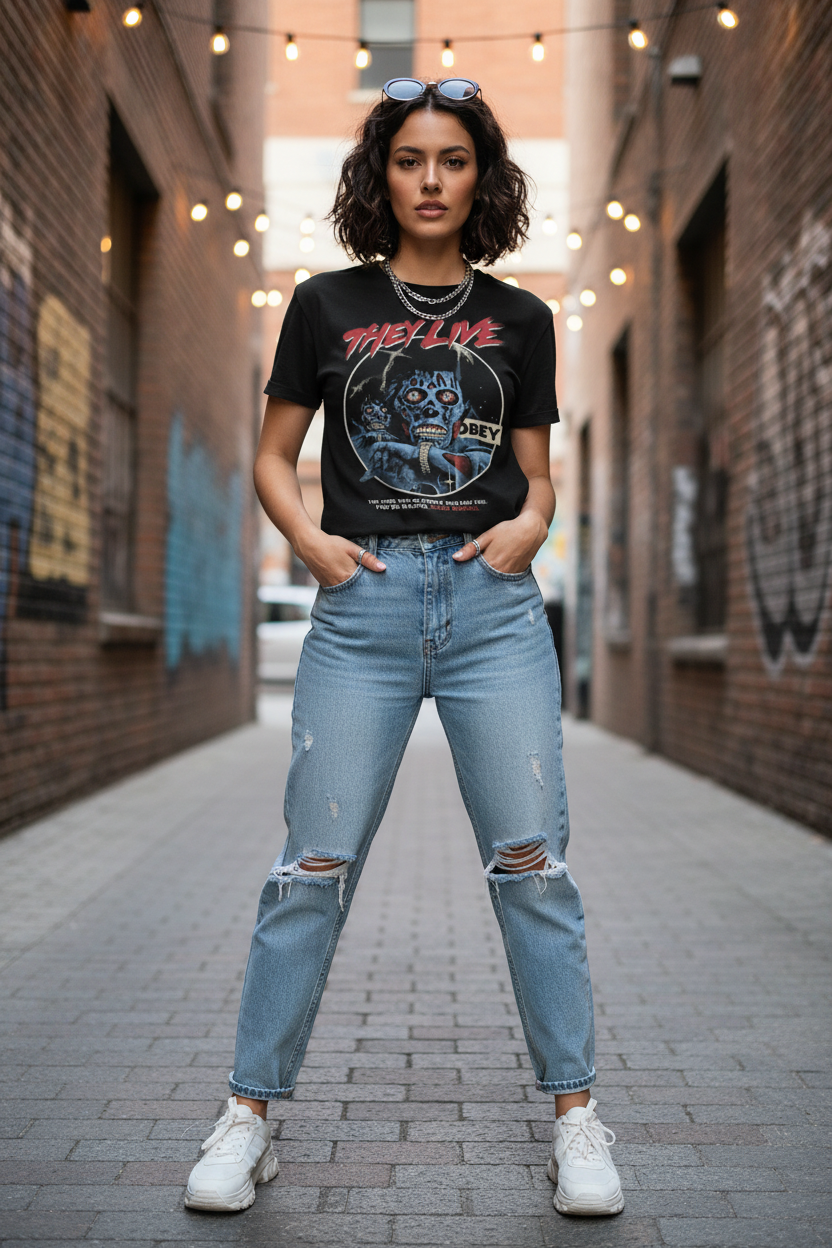 Female model urban style