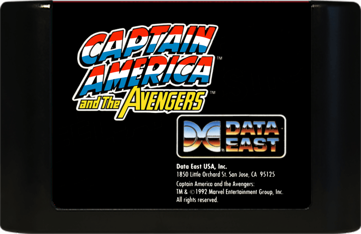 Captain America and the Avengers (Genesis Compatible) - Reproduction Video Game Cartridge image 0