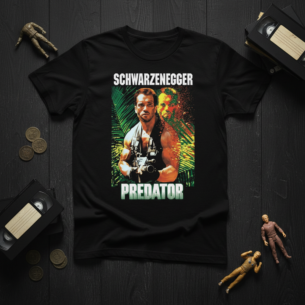 Flat lay on dark wood