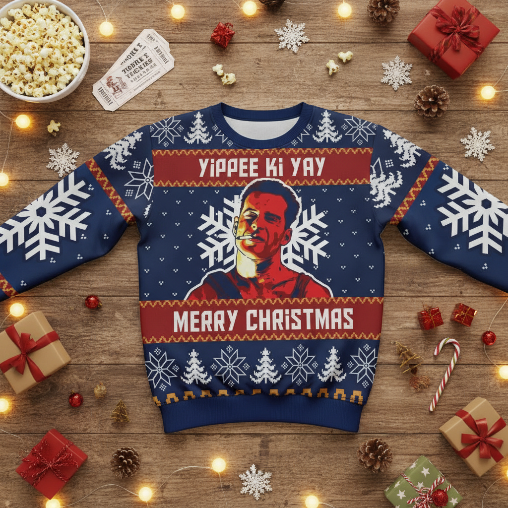 Flat lay with holiday props