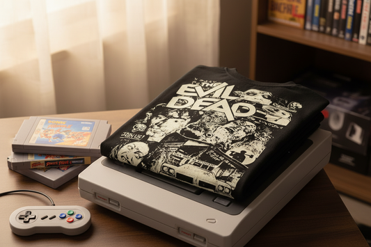 Folded with gaming console