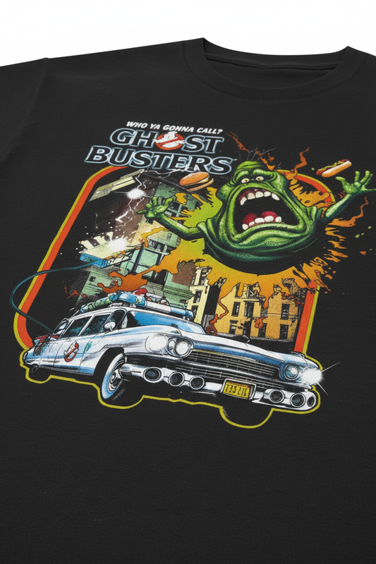 Ghostbusters t-shirt detail shot