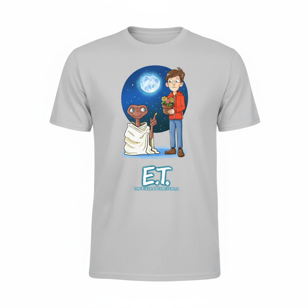 Gray E.T. t-shirt
