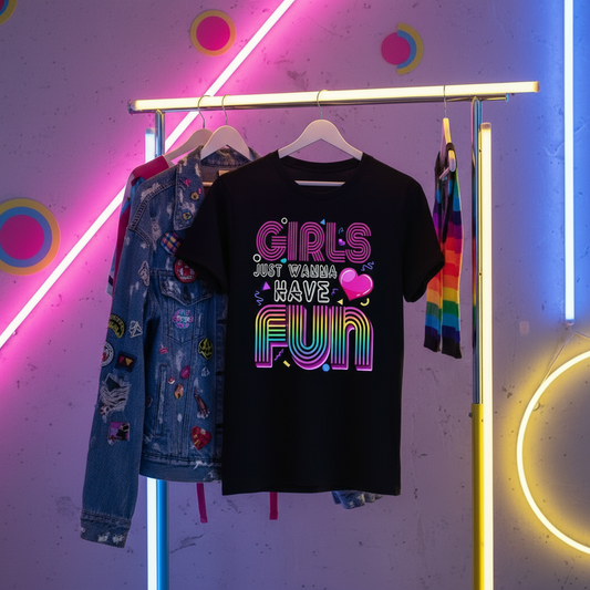 Hanging on retro clothing rack