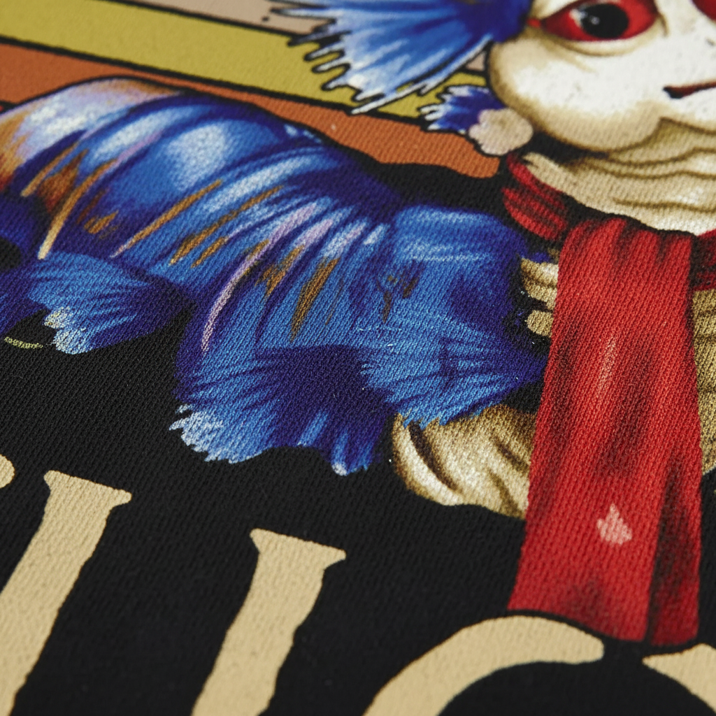 Labyrinth t-shirt graphic detail close-up