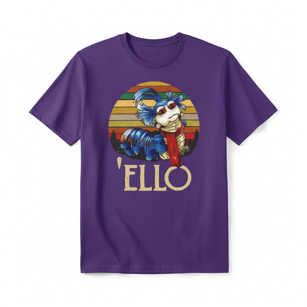 Labyrinth t-shirt in purple