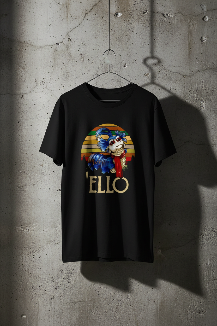 Labyrinth t-shirt on hanger