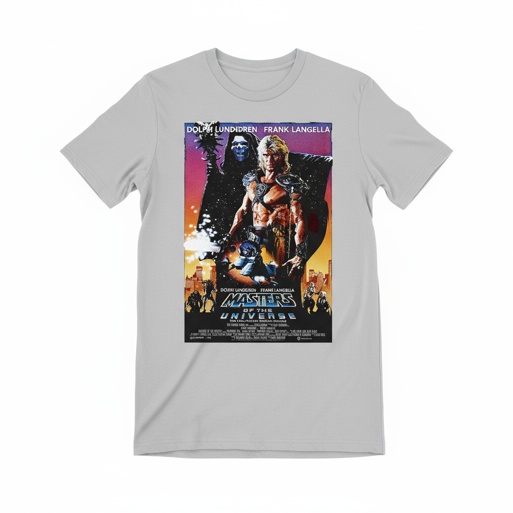 Light Gray Masters of the Universe t-shirt