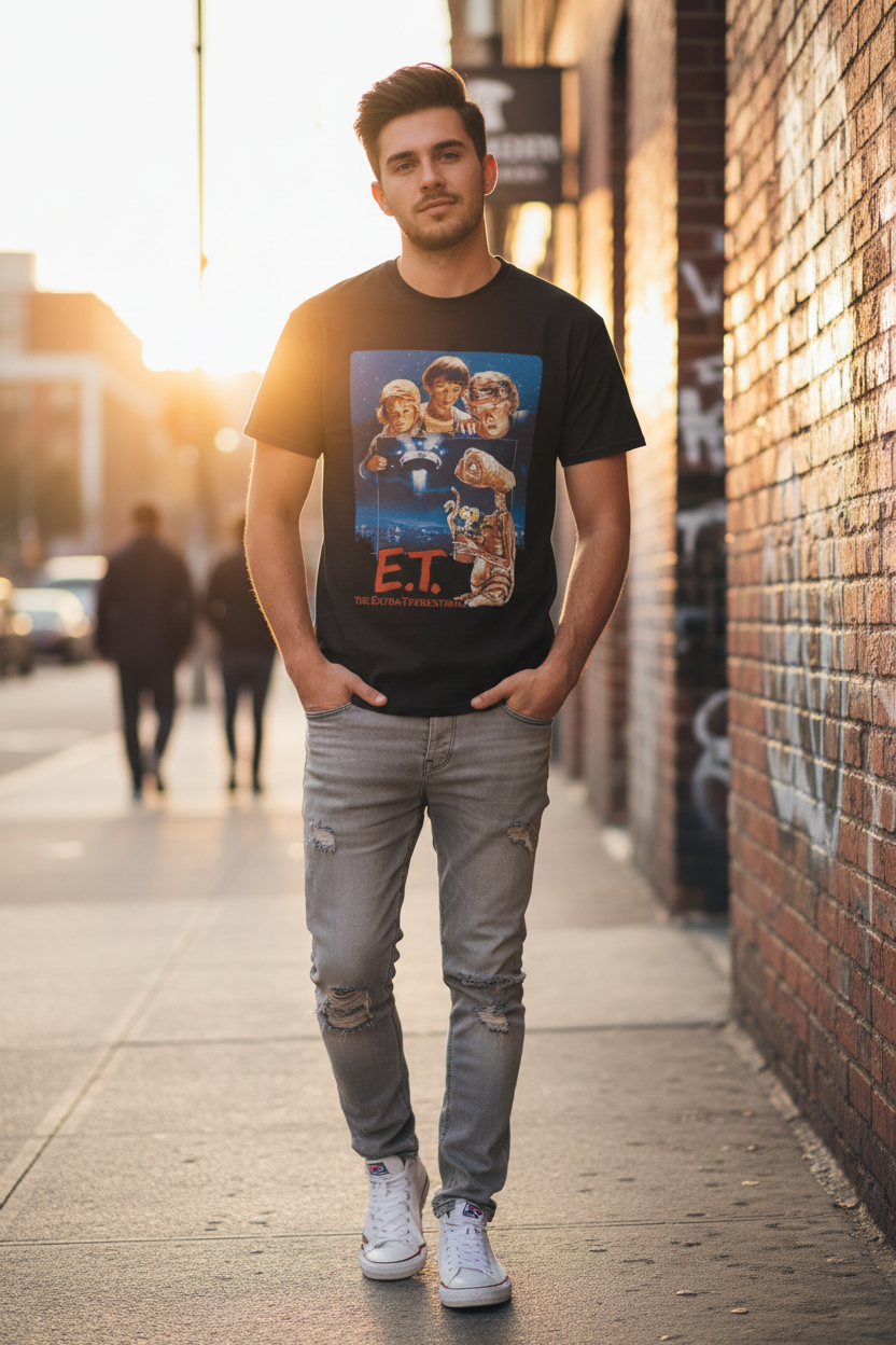 Male model in urban setting