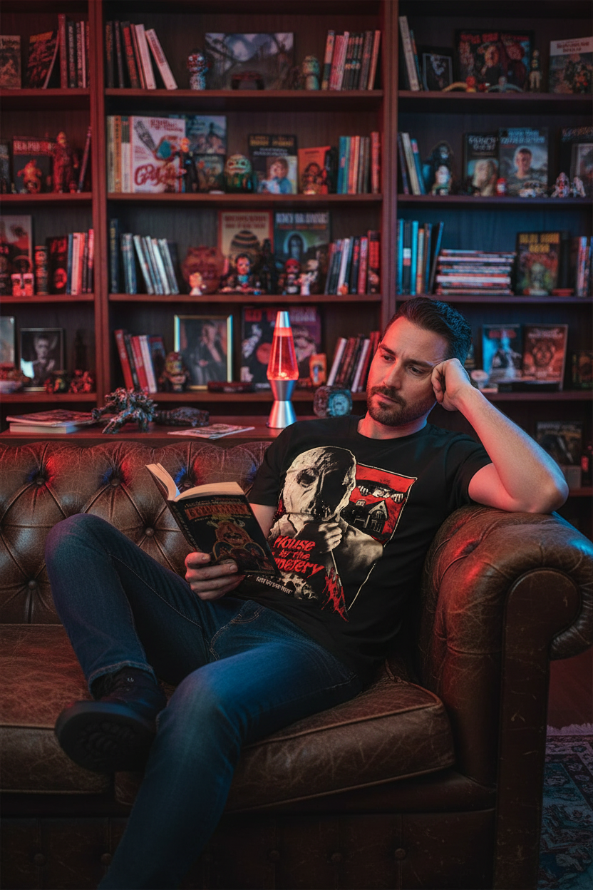 Male model lifestyle interior