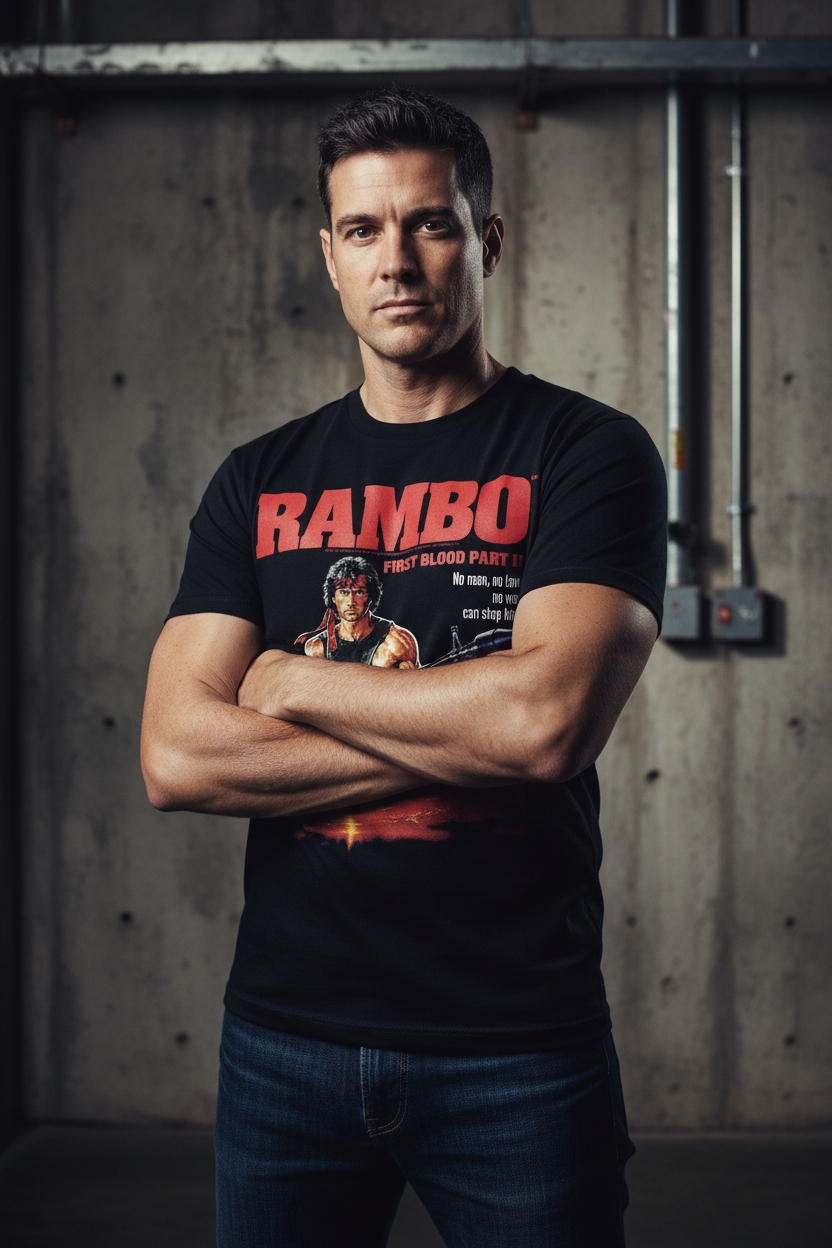 Male model urban industrial