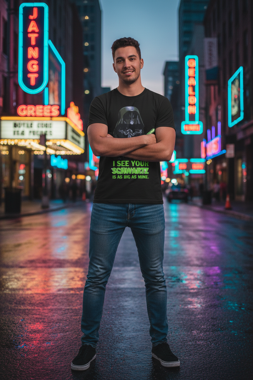 Male model urban neon