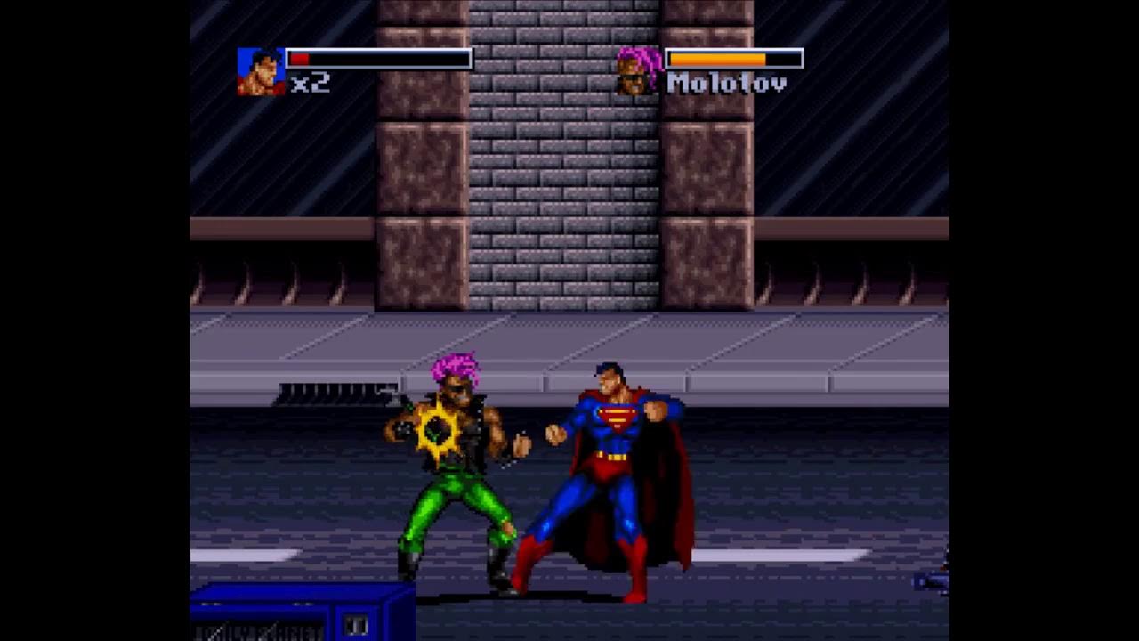 The Death and Return of Superman (SNES Compatible) - Reproduction Video Game Cartridge with Case and Manual