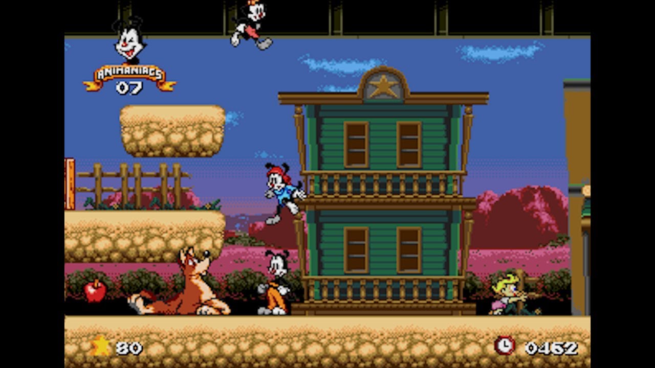 Animaniacs (Genesis Compatible) - Reproduction Video Game Cartridge with Case and Manual