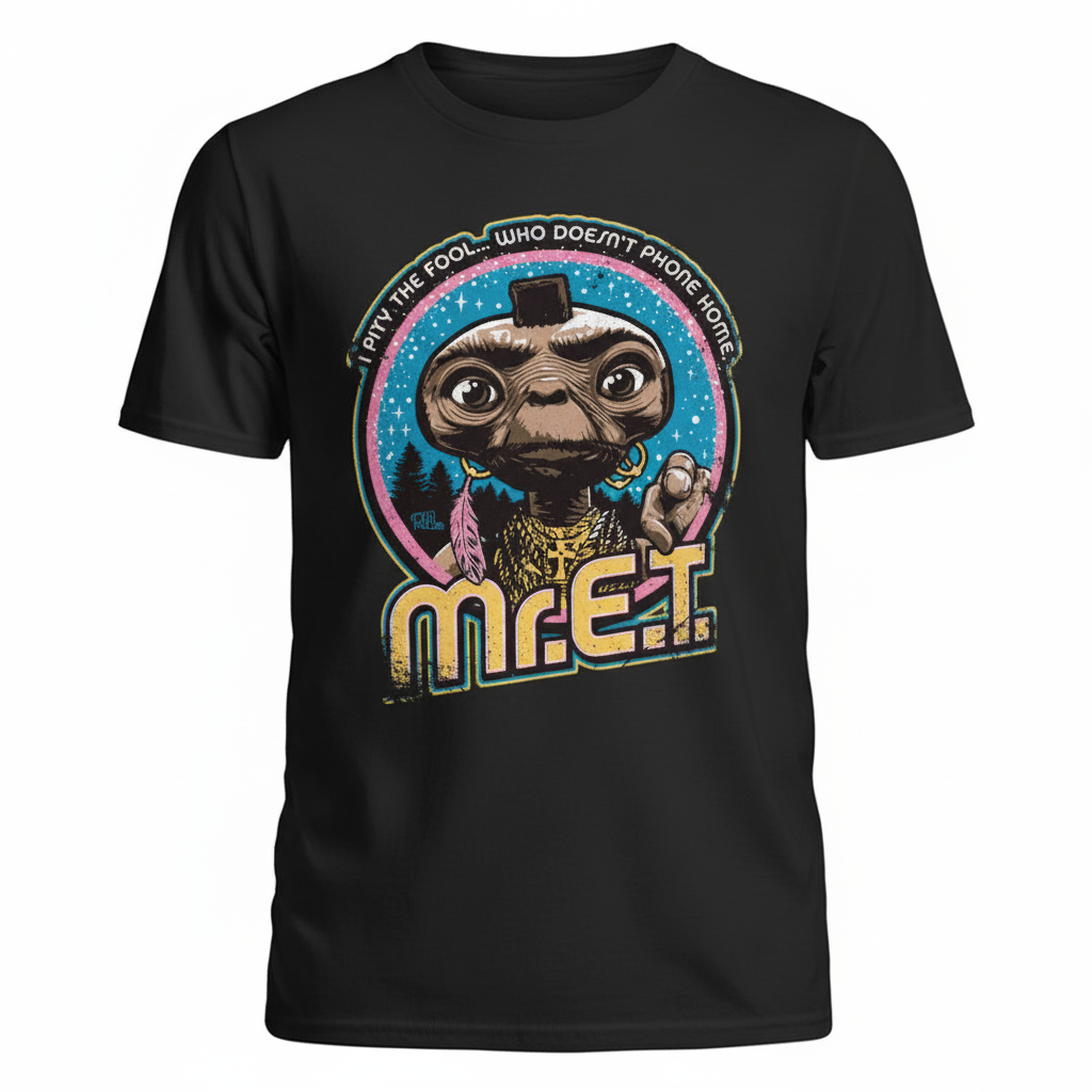 Mr. E.T. tee in black