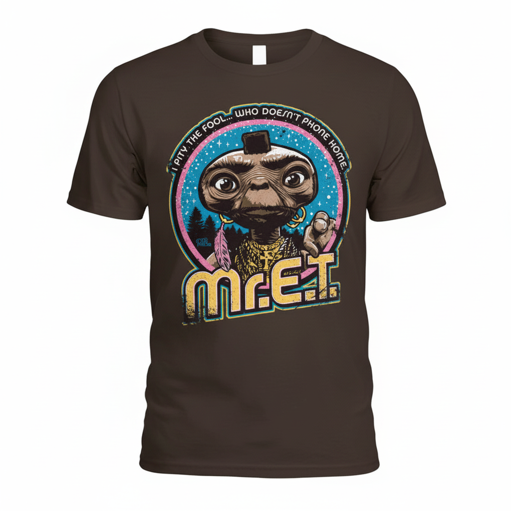 Mr. E.T. tee in brown