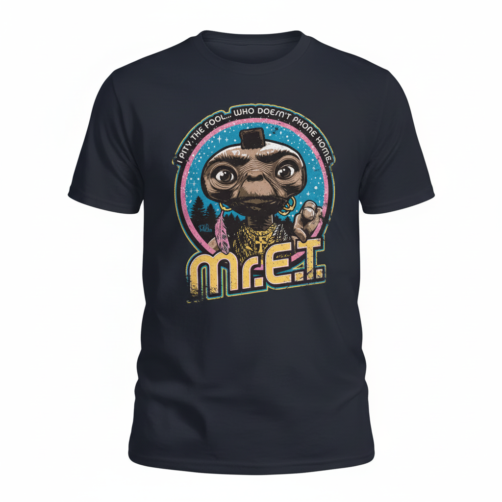 Mr. E.T. tee in navy blue
