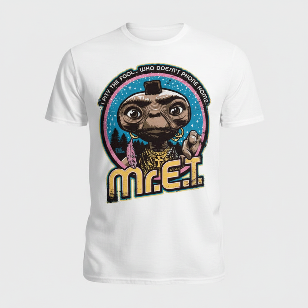 Mr. E.T. tee in white