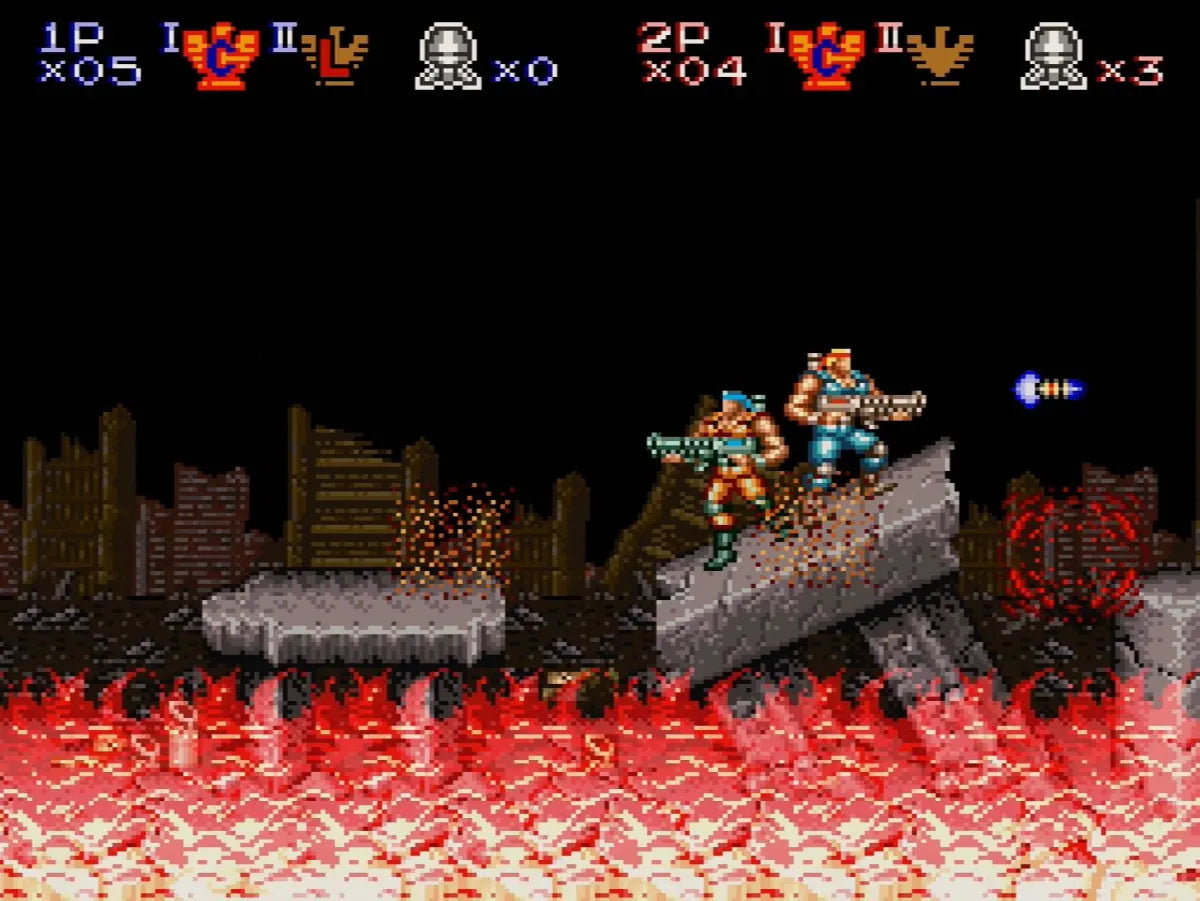 Contra III (3): The Alien Wars (SNES Compatible) – Reproduction Video Game Cartridge with Case and Manual