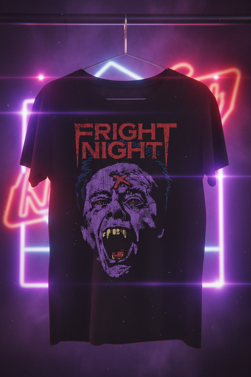 Neon retro product shot