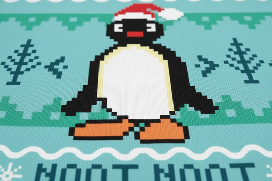 Pingu Sweater Detail Close-Up