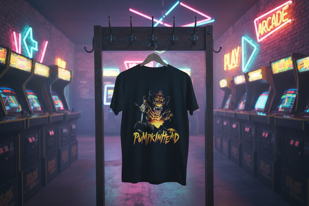 Pumpkinhead Shirt Arcade Display