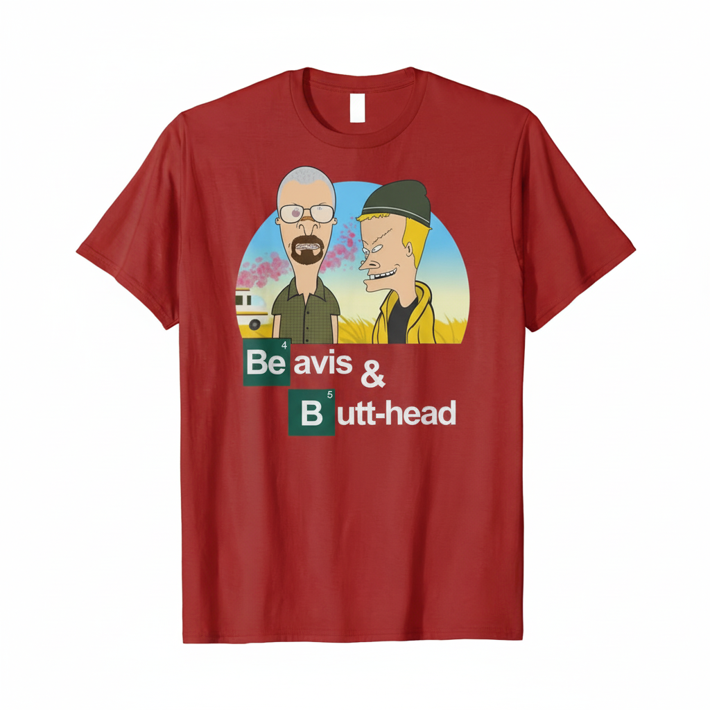 Red Beavis and Butthead t-shirt