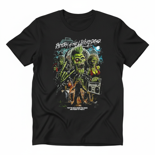 Return of the Living Dead t-shirt - charcoal black