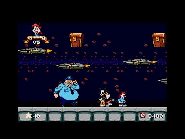 Animaniacs (Genesis Compatible) - Reproduction Video Game Cartridge with Case and Manual