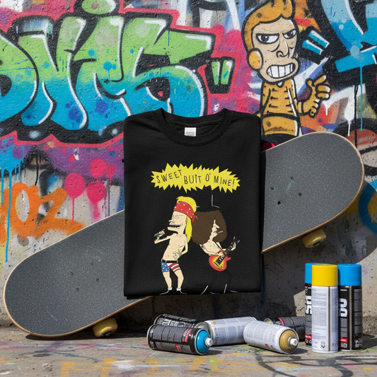 Beavis Butthead Guns N Roses Parody Street Art Graffiti