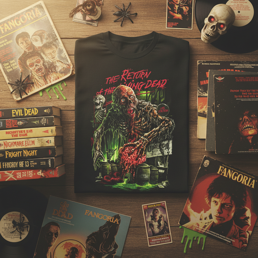 Styled with VHS and memorabilia