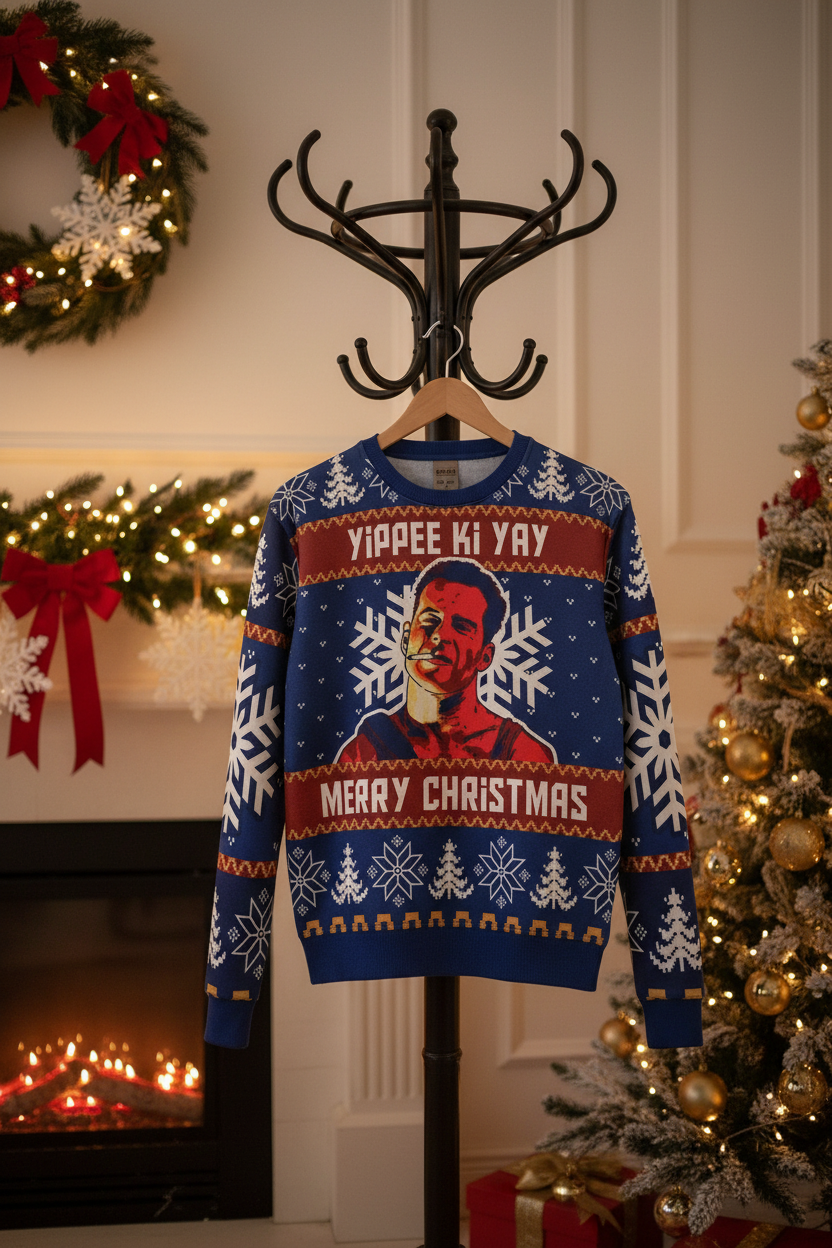 Sweater on vintage coat rack