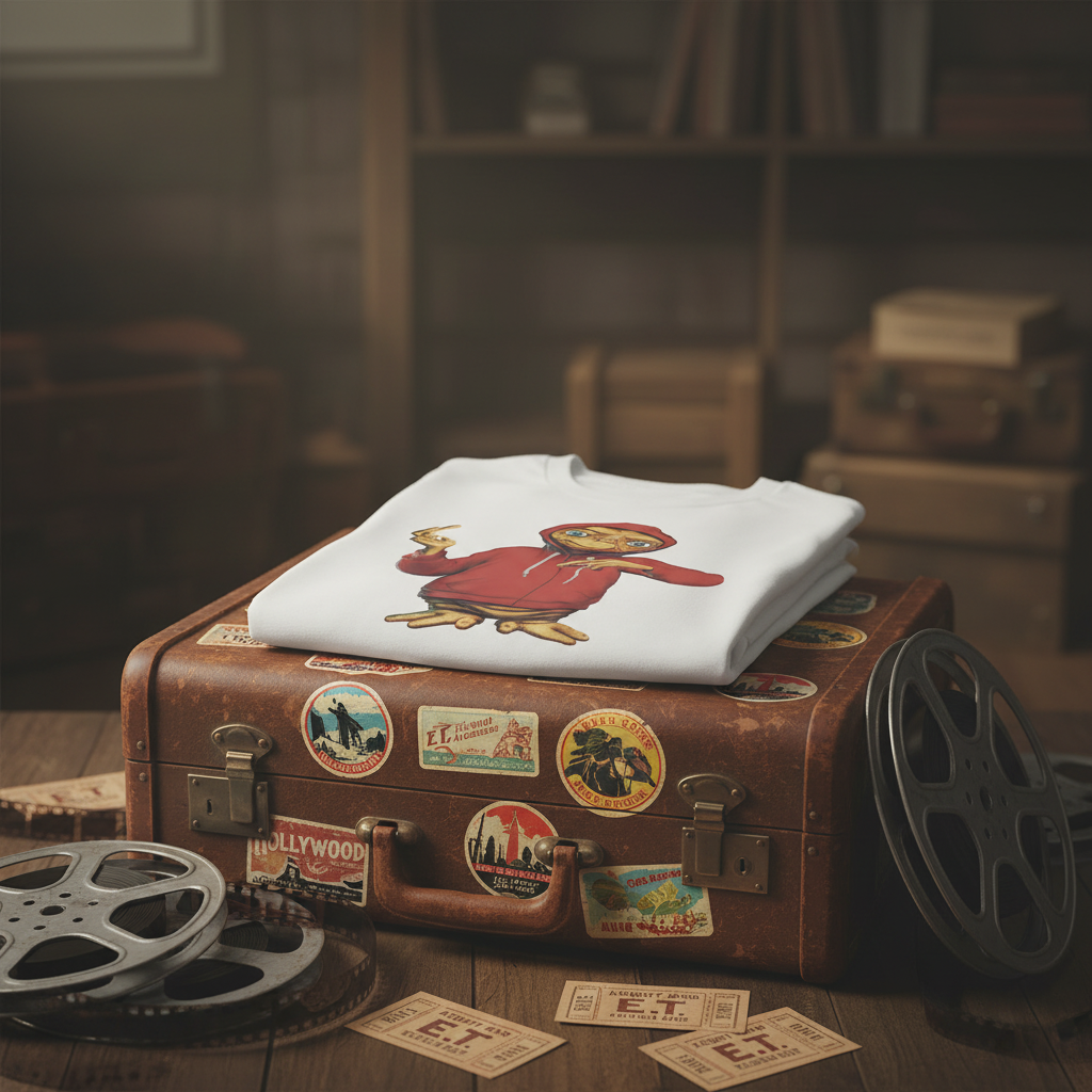 Vintage suitcase with film reels